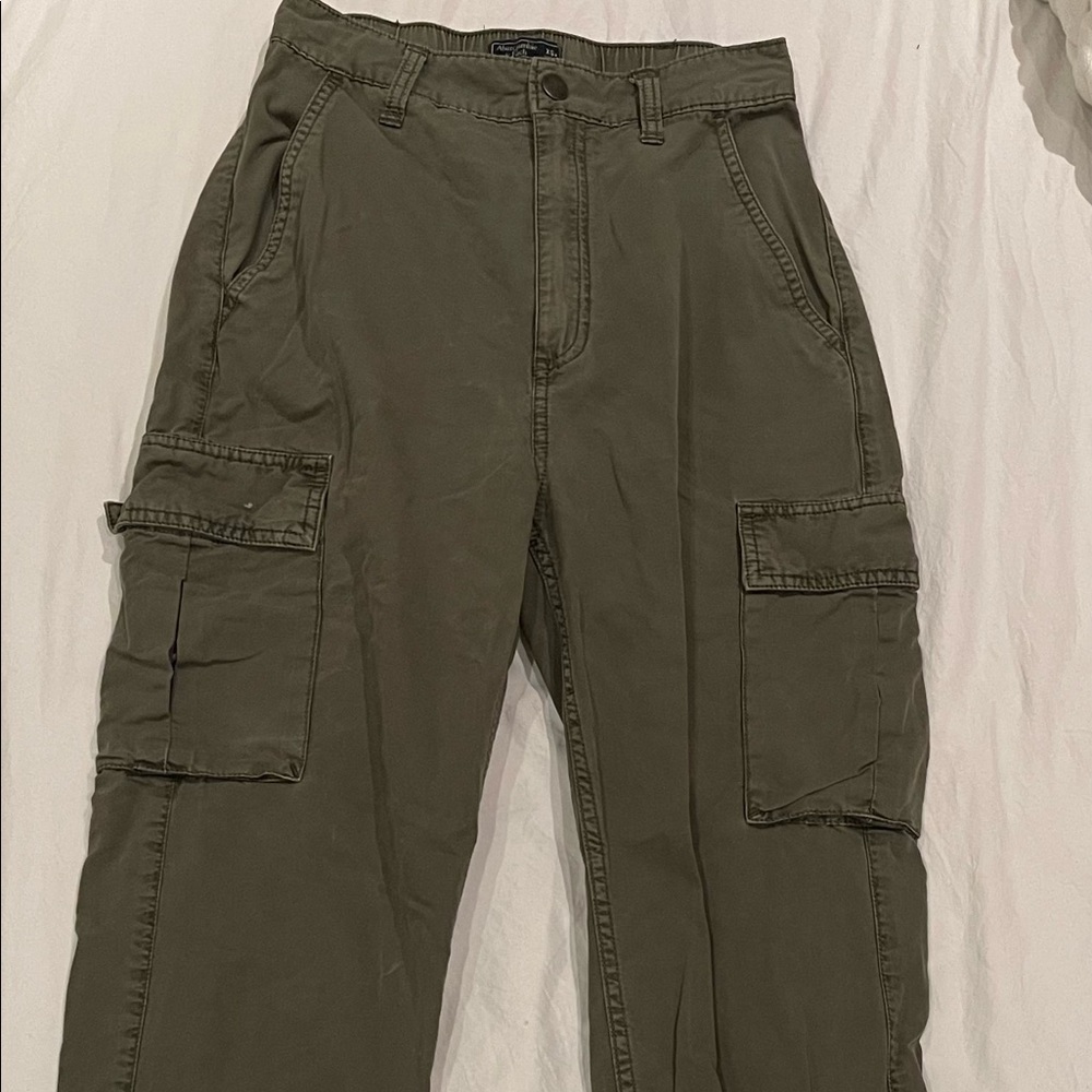 Abercrombie & Fitch Green High Waist Utility Pants Size XS
